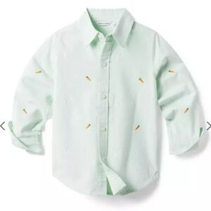 Janie and Jack | Embroidered Bunny Oxford Shirt